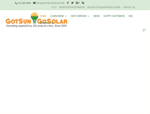 Tablet Screenshot of gotsun-gosolar.com